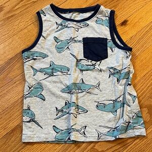 Carter's Blue Shark Print Tank Top